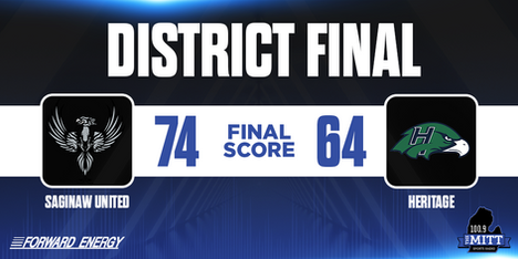 HSBB: Saginaw United 74, Heritage 64 - District Final