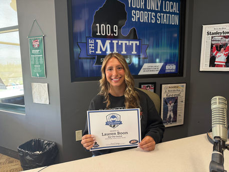 Lauren Boon is the Scholar Athlete of the Month