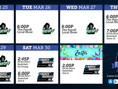 This Week on The Mitt: March 25th - March 31st