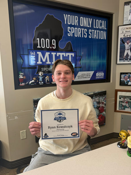 Ryan Kowalczyk is the Scholar Athlete of the Month