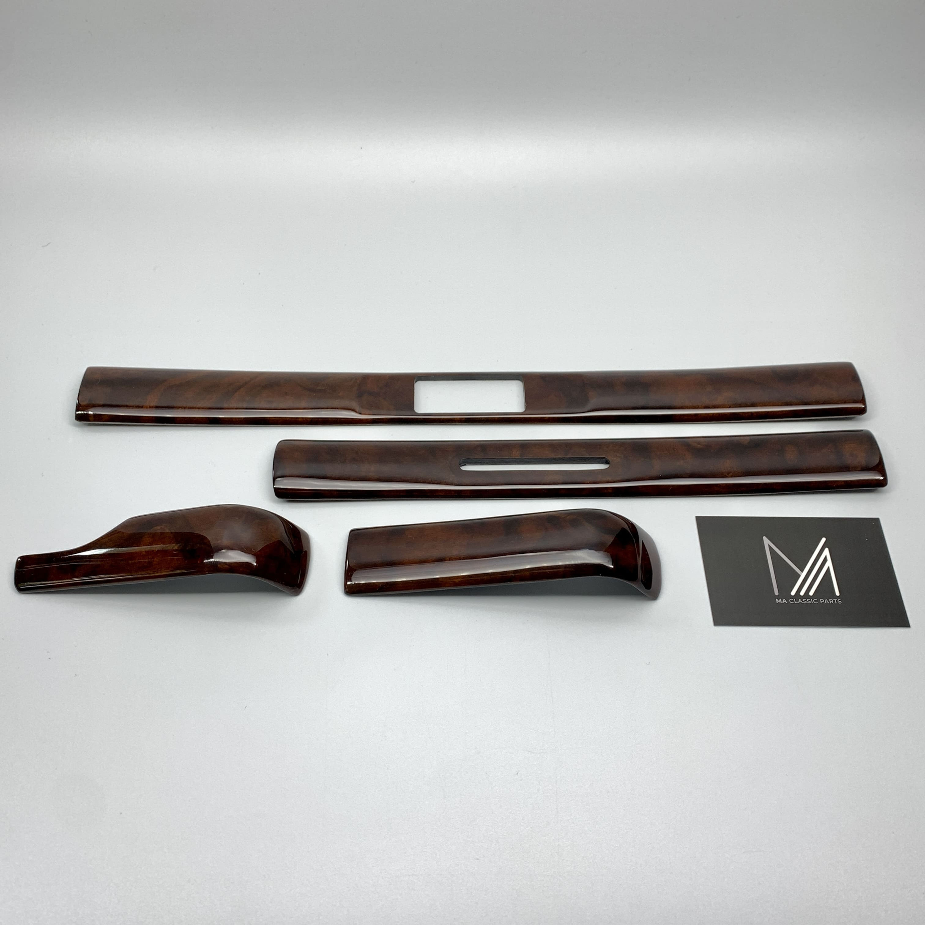 Mercedes Benz W123 Armaturenbrett Reparatur Set Wurzelholz dashboard wood rootwood burl wood