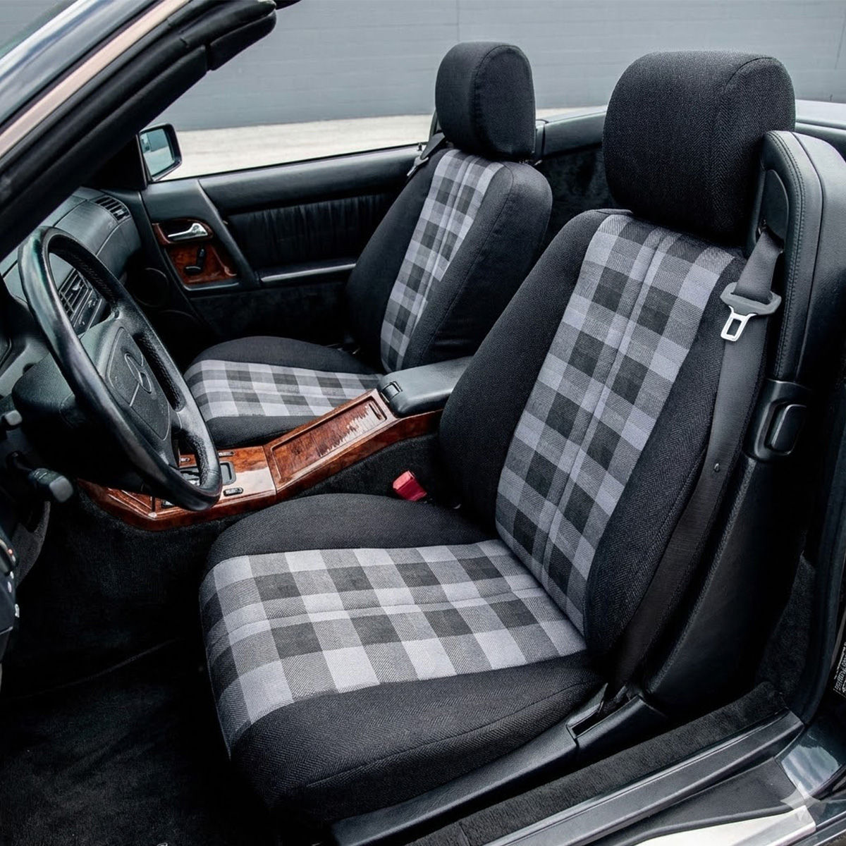 Mercedes-Benz SL Textil-Sitzbezüge Karomuster Pre-Facelift R129