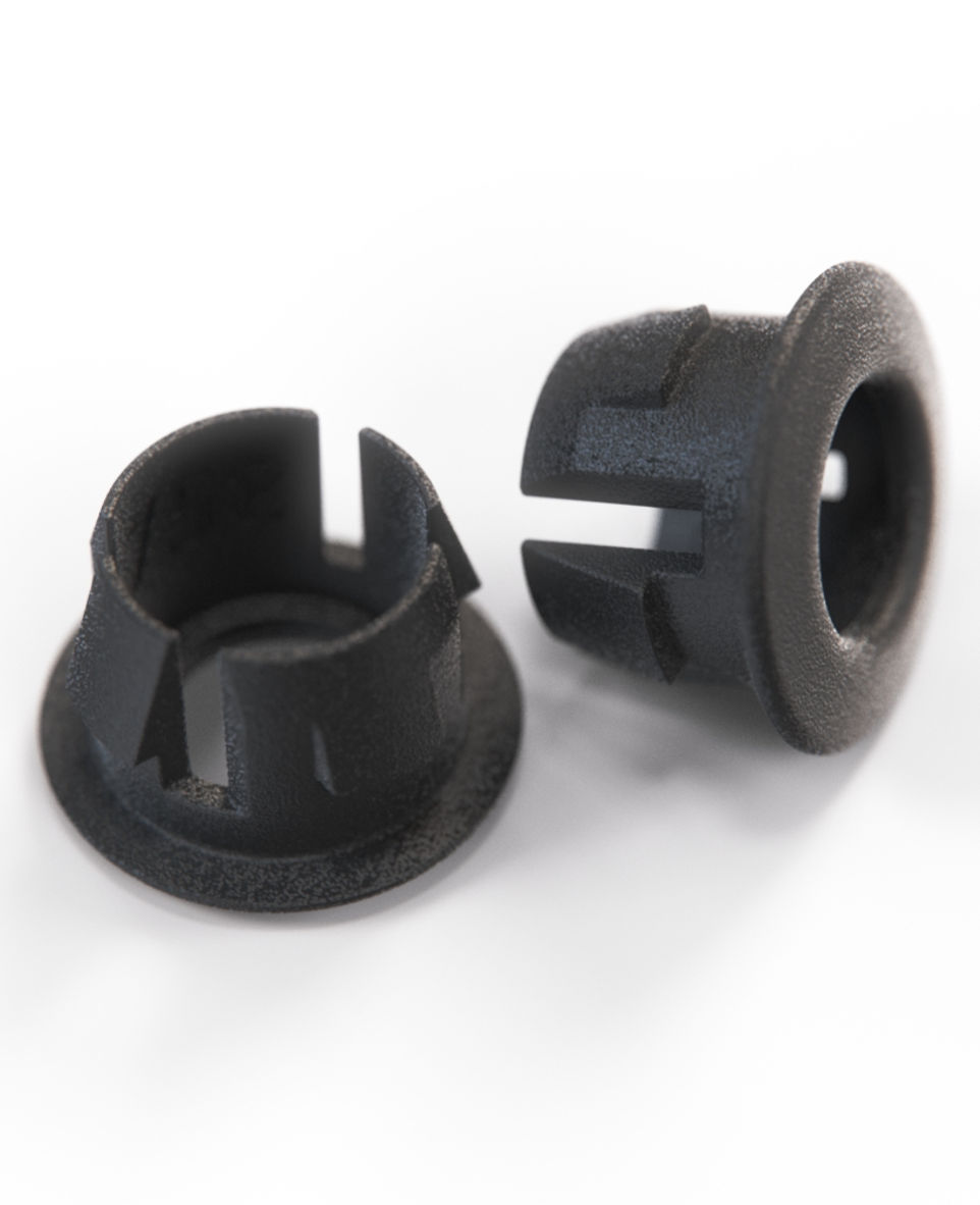 BMW E36 Z3 Türschloss Stift Knopf Gummitülle Zierleiste Blende Buchse Set Schwar - 51418144139