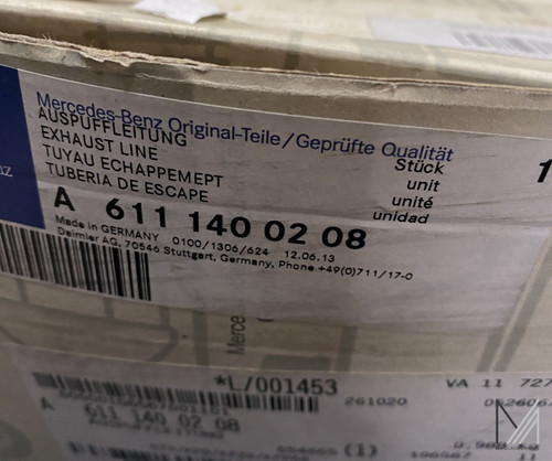 Mercedes-Benz OM611 OM612 Abgasleitung NOS | Ma Classic Parts