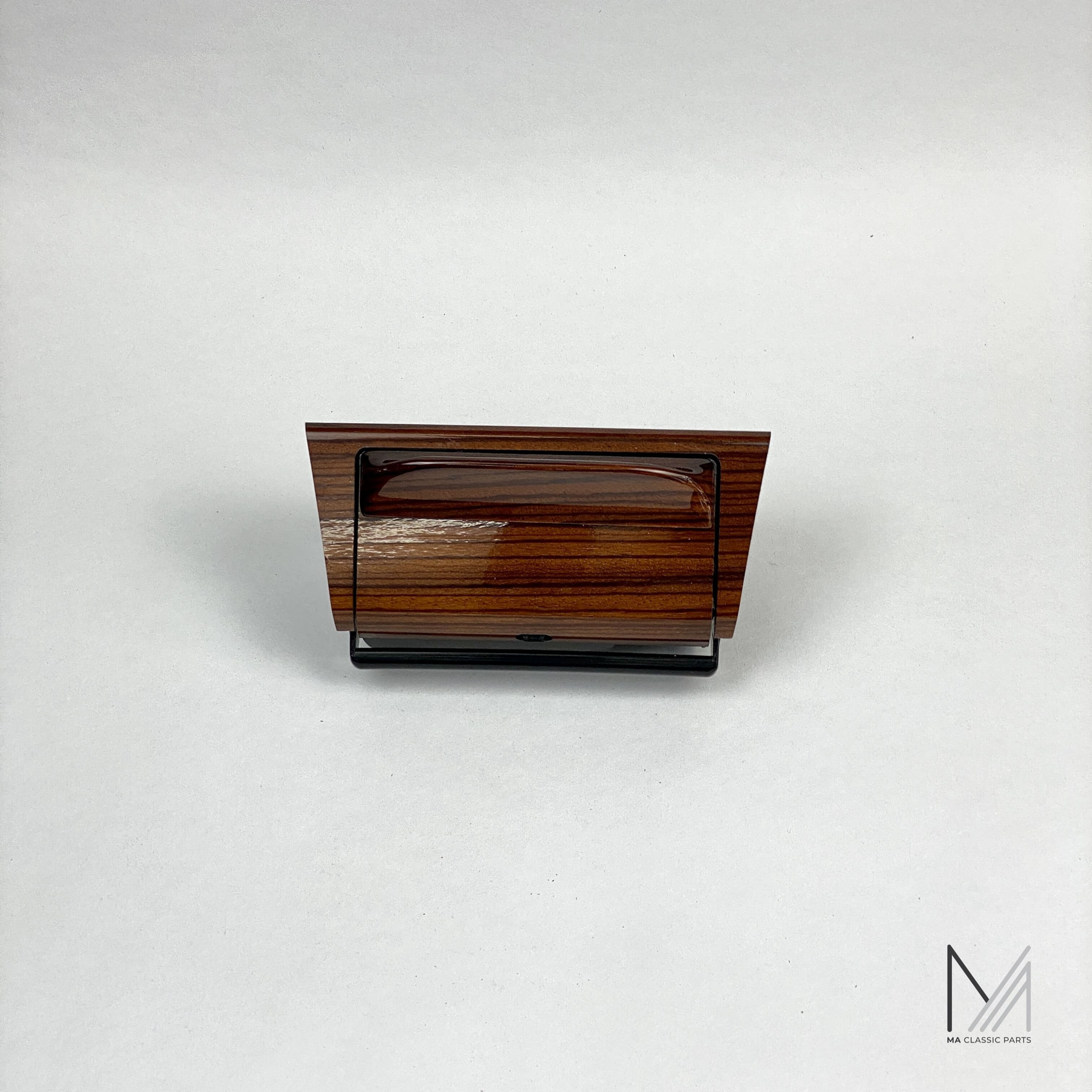 Original Lorinser Zebrano Aschenbecher Komplettset Mercedes-Benz W124 NOS wood ashtray