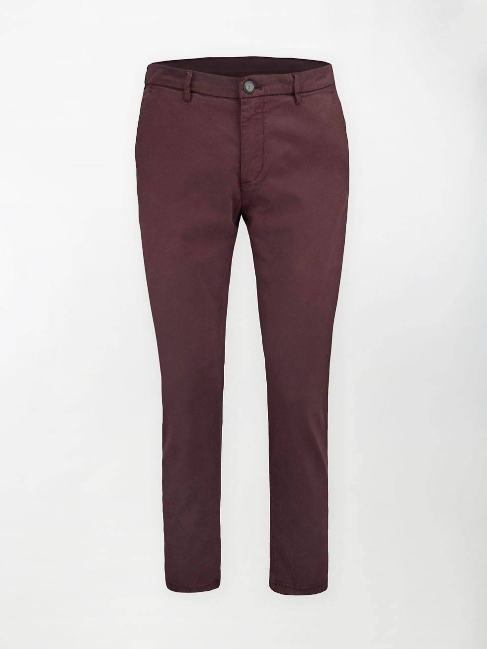 Pantalone Chino Daily in Cotone Stretch - Color Bordeaux - Regular Comfort Fit