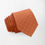 Miniatura: Cravatta in Pura Seta Trama Intreccio Unito - color Mandarino