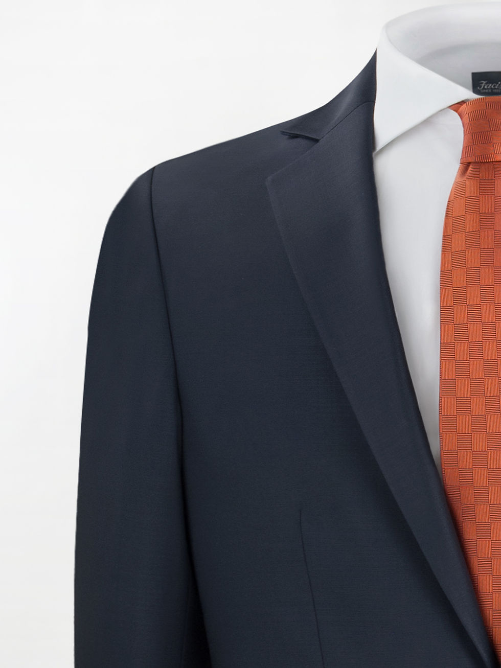 Miniatura: Abito Dukatholl® in Lana Stretch modello Roma - Color Blu Notte | Slim fit