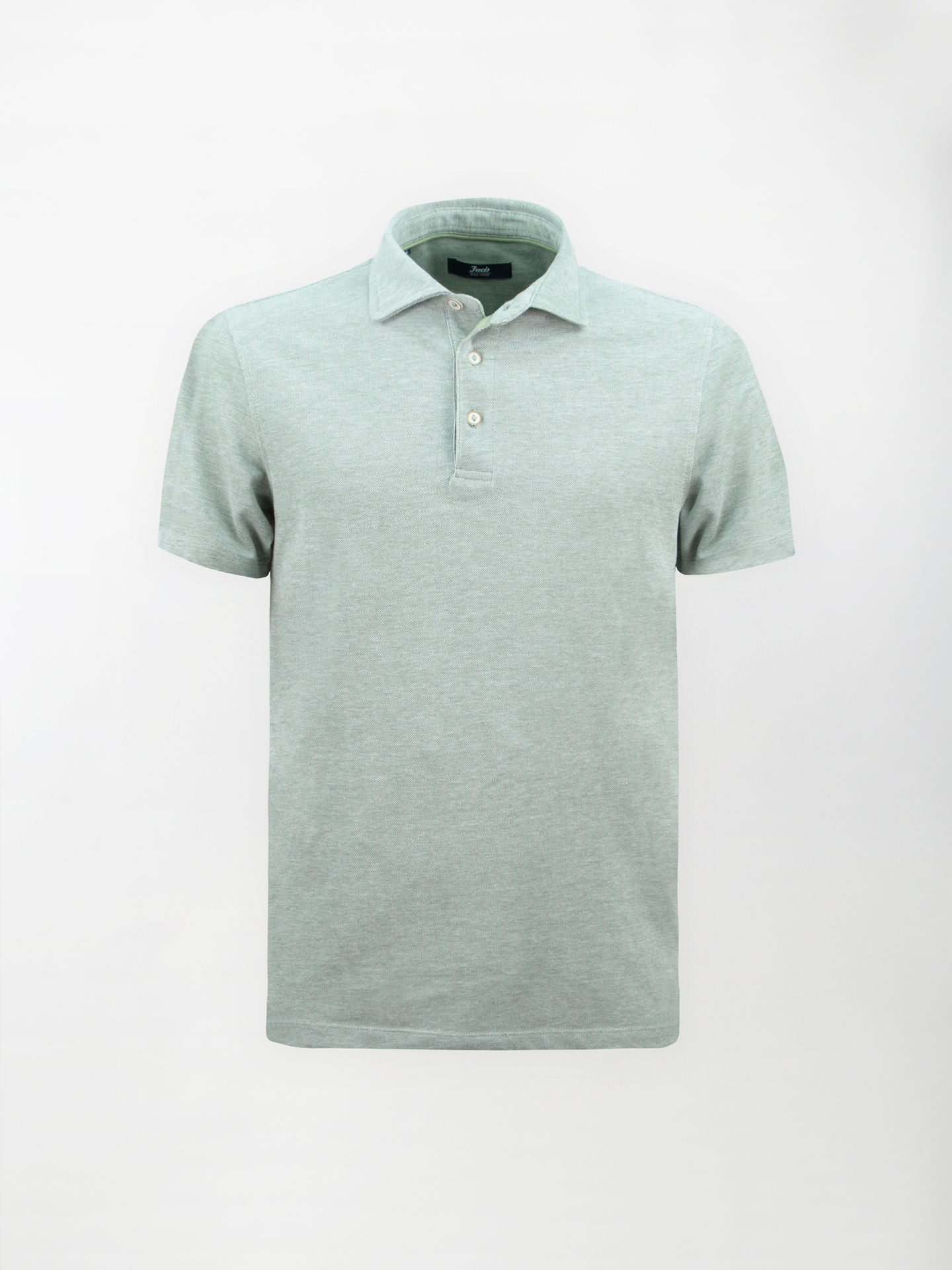 Polo in cotone Oxford - color Verde Militare Melange