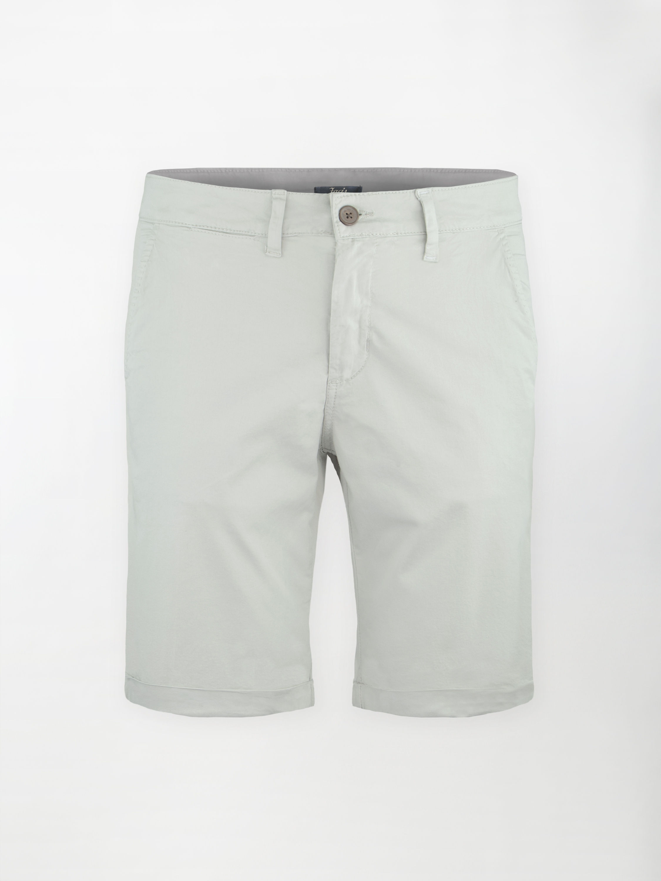 Bermuda classico in cotone elasticizzato - color Grigio nebbia