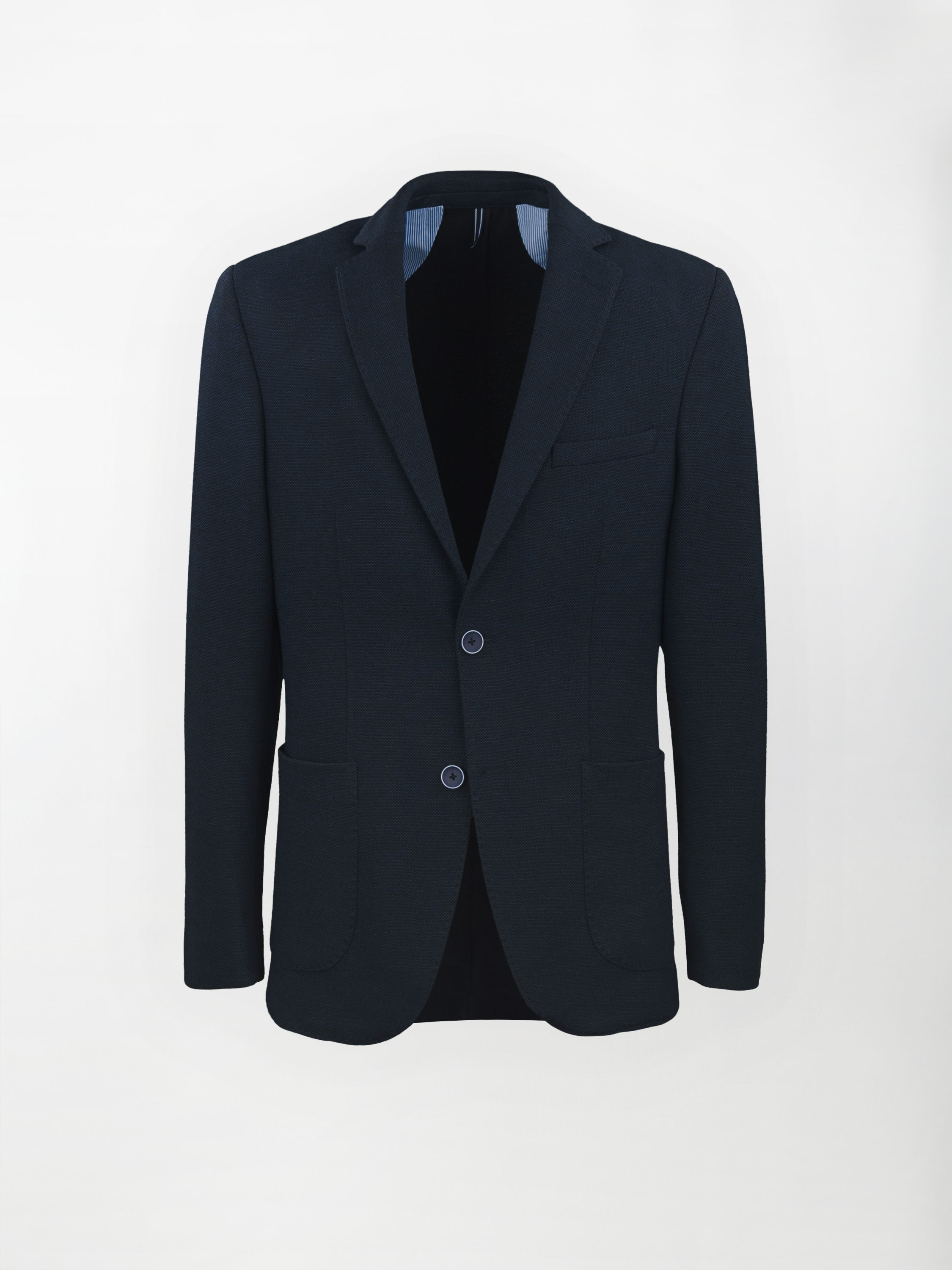 Giacca sportiva sfoderata in Jersey - color Blu notte