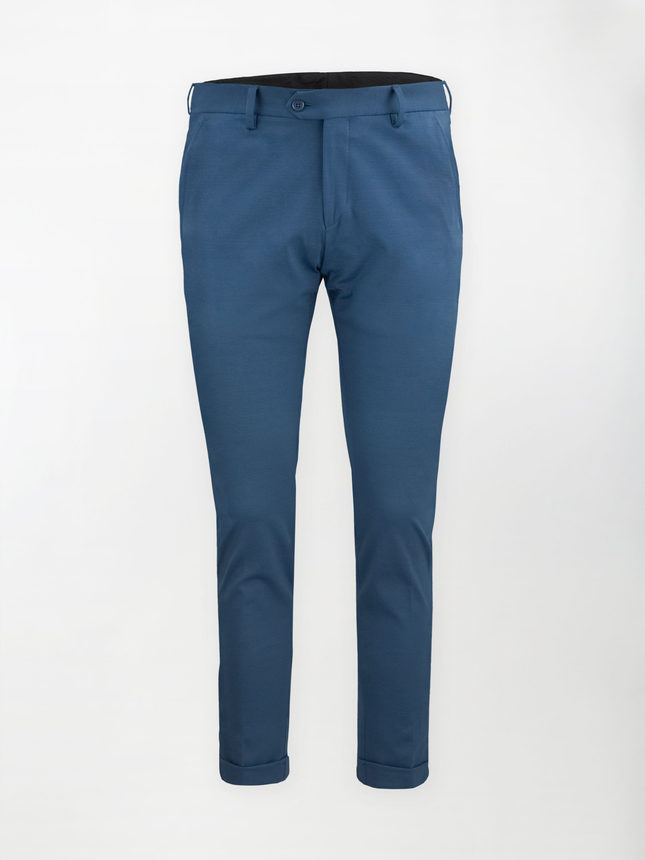 Pantalone sportivo Punto Milano - Color Blu di Prussia - Slim fit Fondo finito