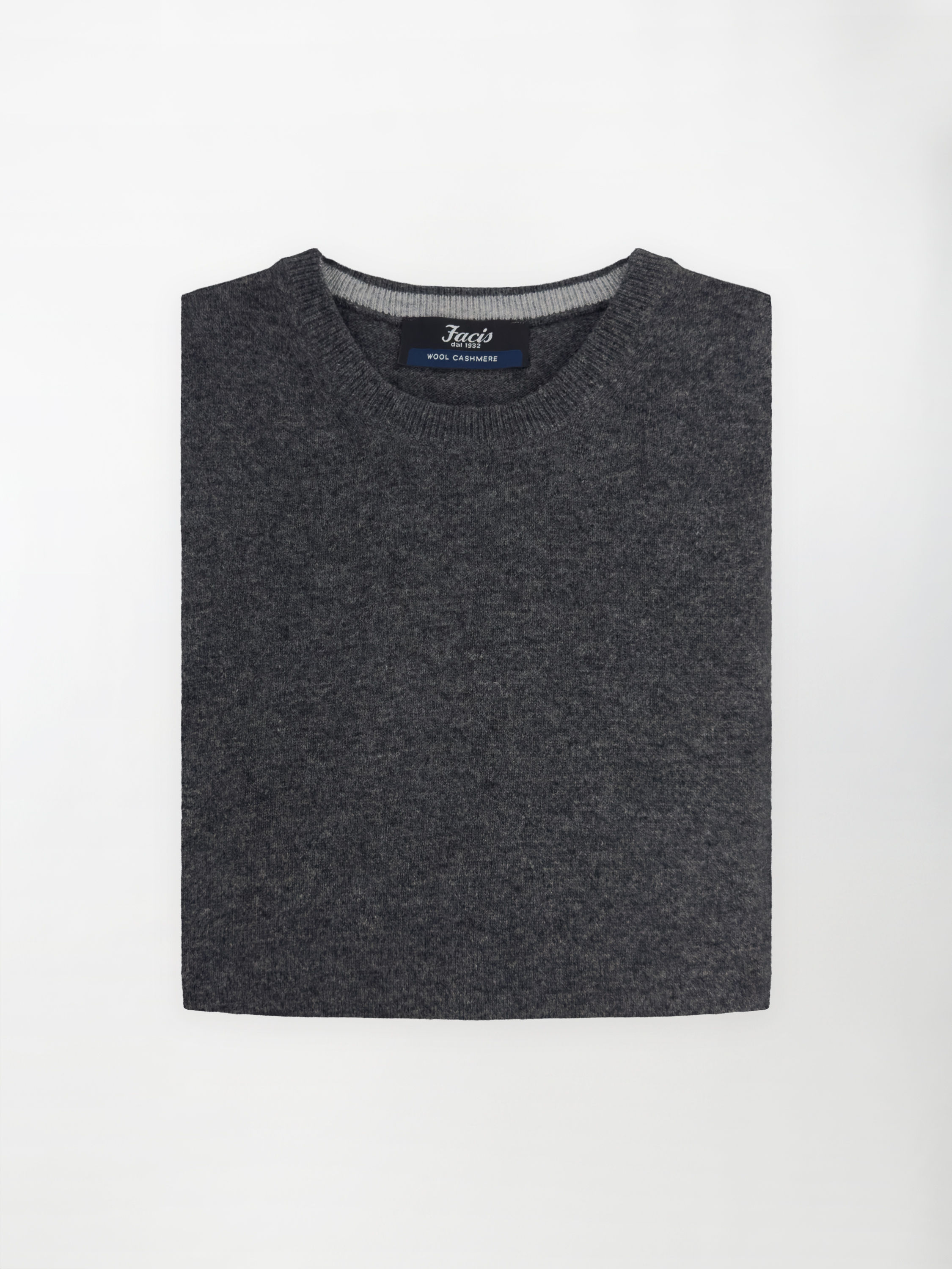 Maglia Girocollo in Misto Cashmere - color Antracite