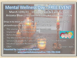 FREE EVENT - Mental Wellness Day March 11th