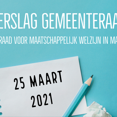 Verslag gemeenteraad en raad voor maatschappelijk welzijn van 25 maart 2021