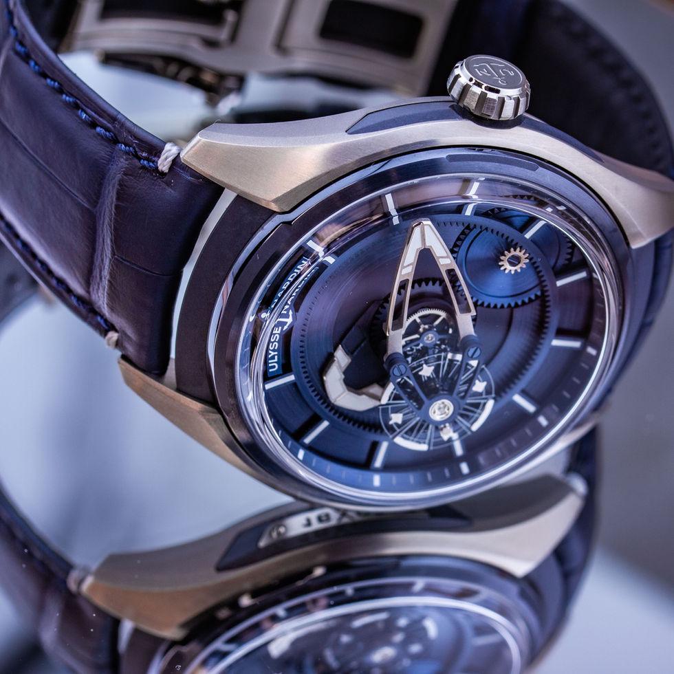 Ulysse Nardin Freak X on reflective surface