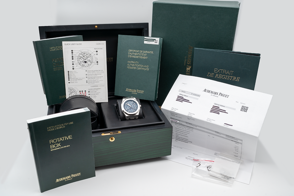 Thumbnail: Audemars Piguet Royal Oak Perpetual Calendar 26574ST Blue Dial FULL SET, SERVICE