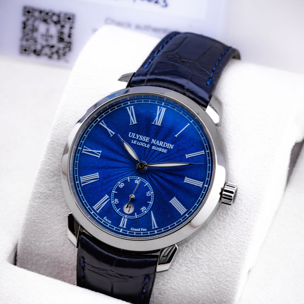 Ulysse Nardin Classico Grand Feu close up in box