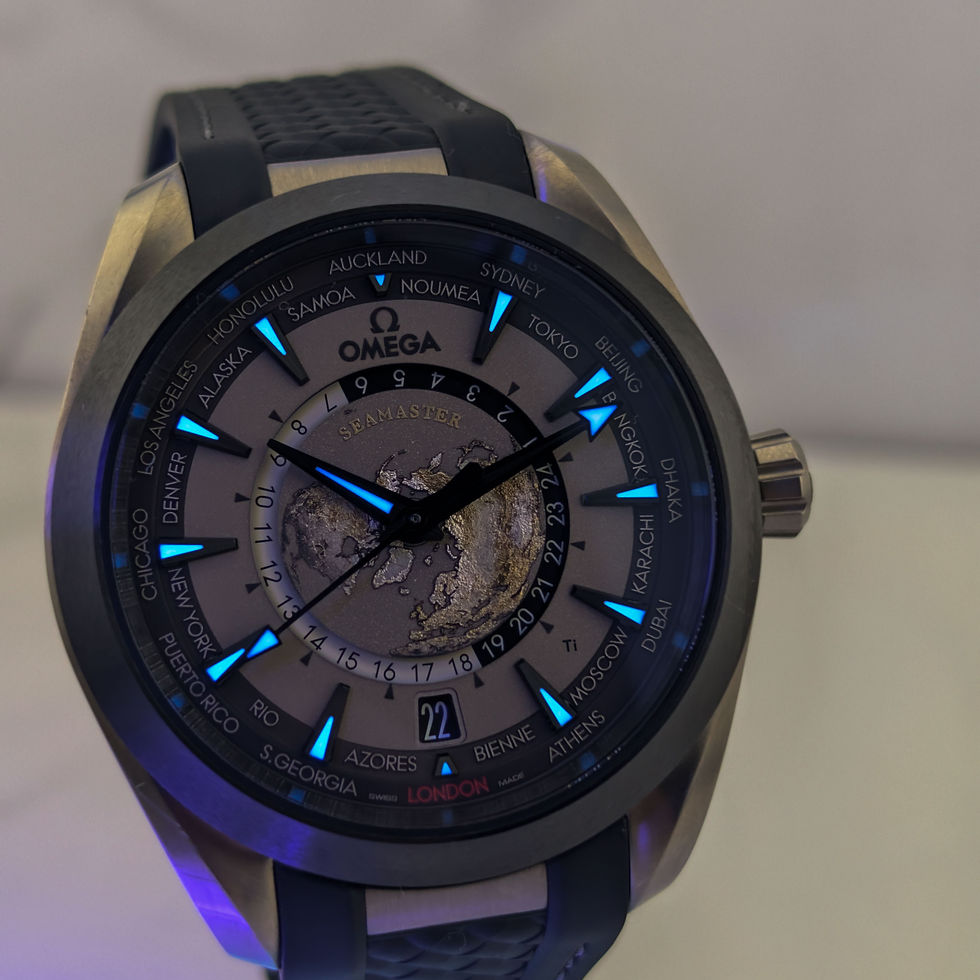 Omega Seamaster Worldtimer luminescent