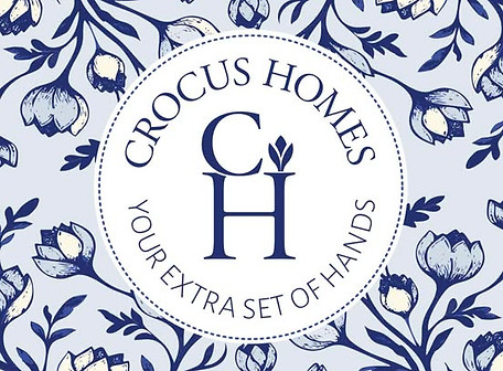 Crocus Home Services logo – photo of Maggie coming soon