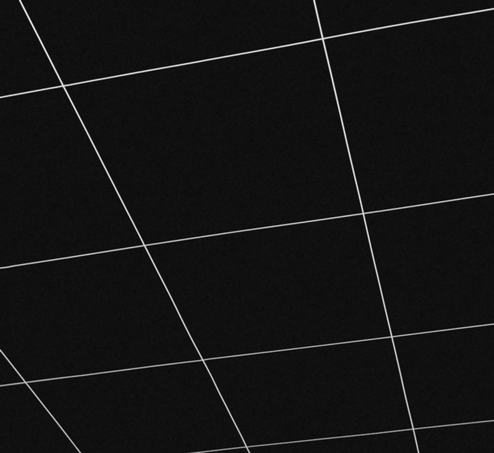 Black surface with white grid lines. Abstract geometric design. CF Construction.