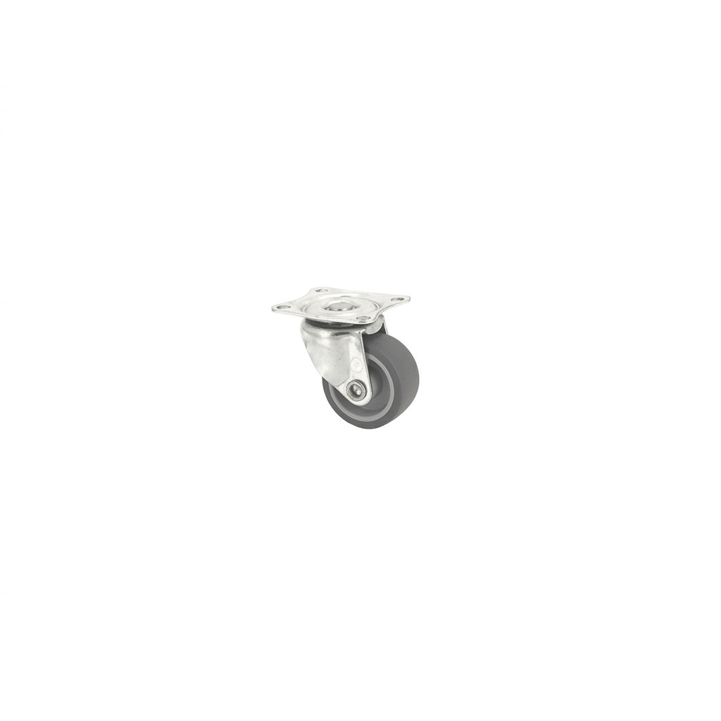 ROULETTE PIVOTANTE EN CAOUTCHOUC ECO DIAMETRE 38MM CHARGE 28KG - S11C 38