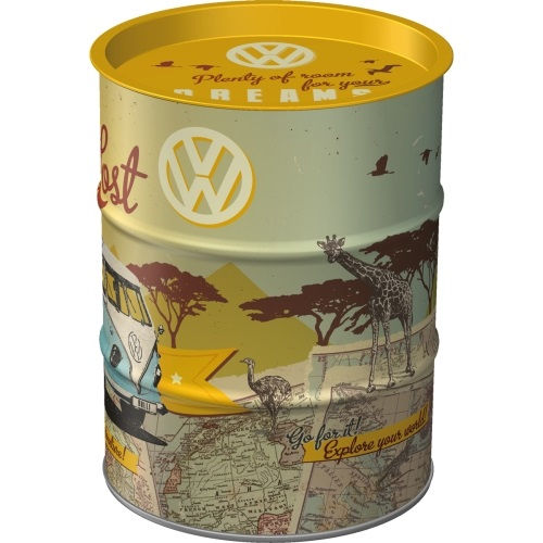 Miniature : Tirelire  vintage Baril de pétrole volkswagen