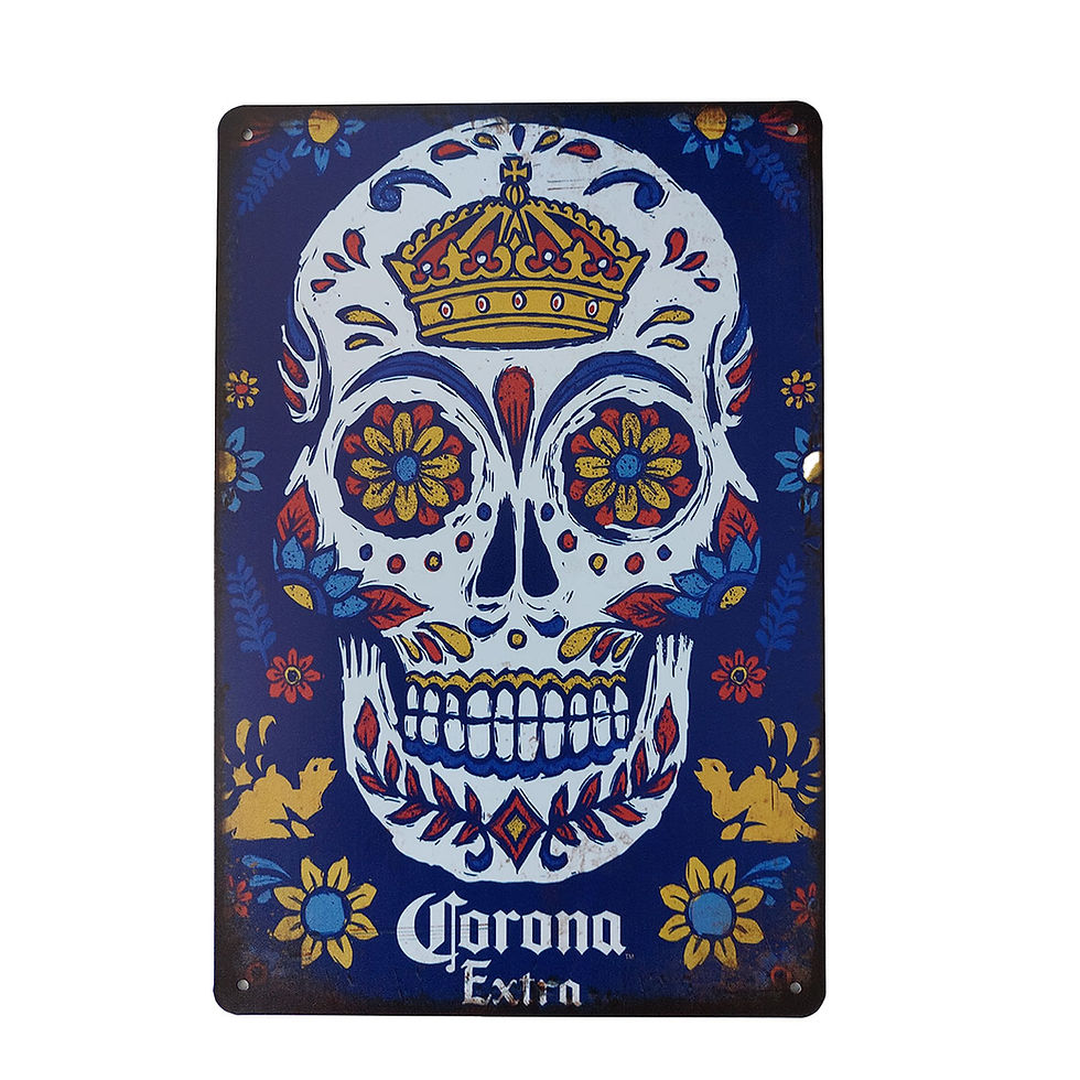Plaque métal rétro, 20 x 30 cm, Corona Extra