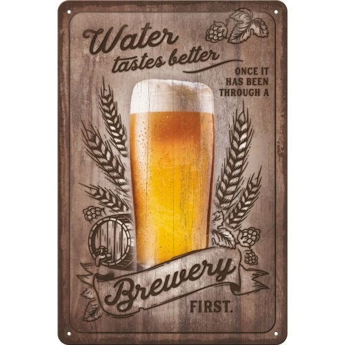 Plaque rétro, 20 x 30 cm, Bière