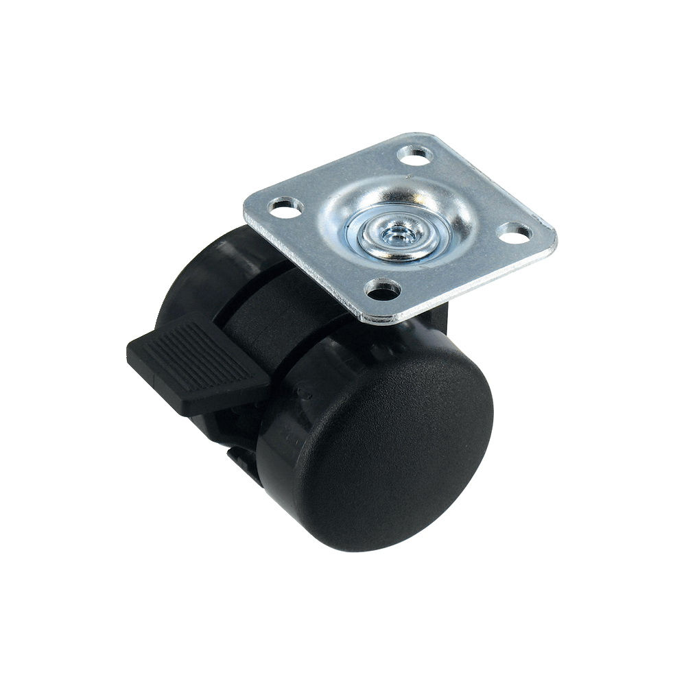 Roulette double avec frein