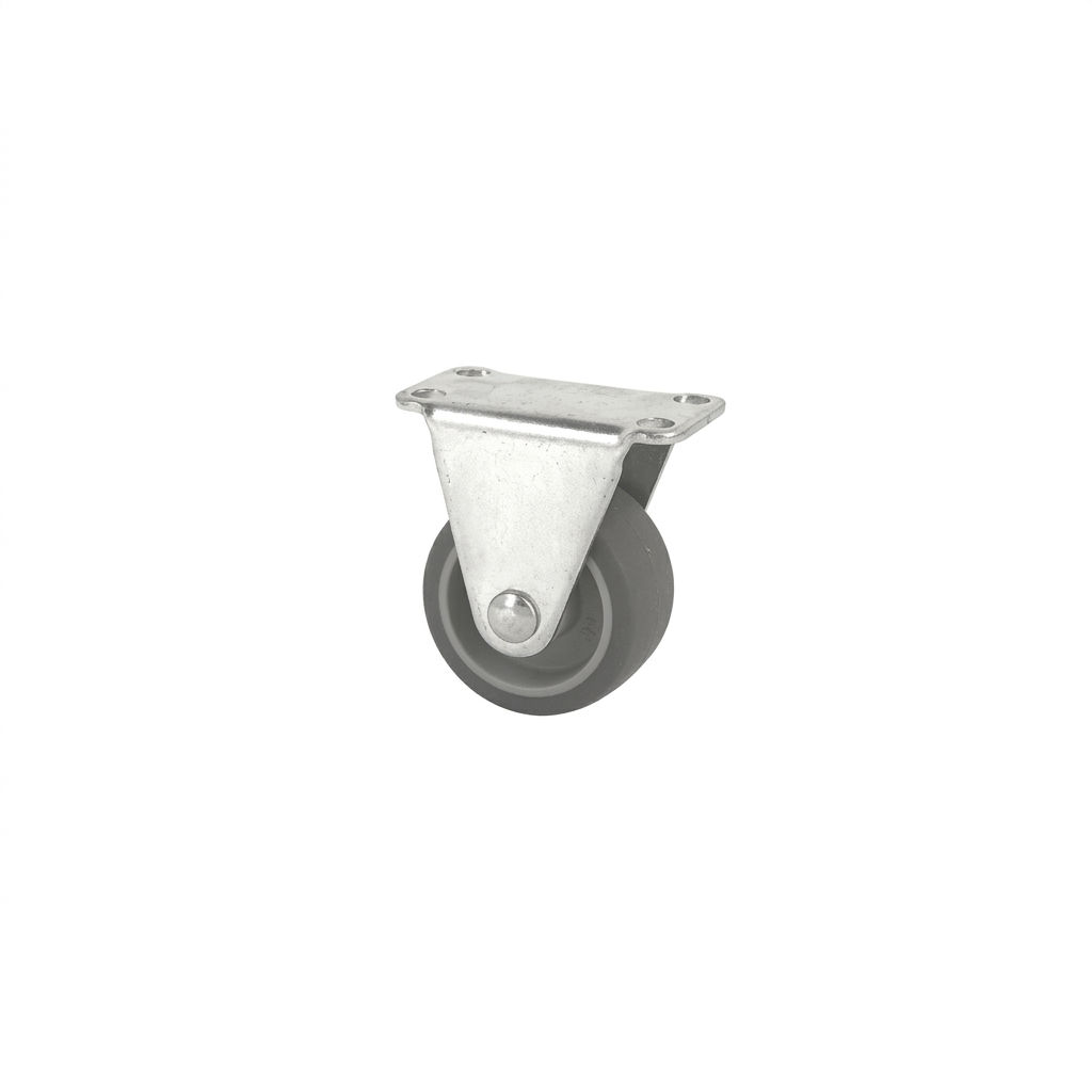 ROULETTE FIXE EN CAOUTCHOUC ECO DIAMETRE 38MM CHARGE 28KG - S17C 38