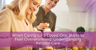 Professional caregiver supporting an elderly senior while a family caregiver takes a needed break