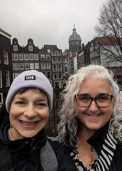 Amy and Pam in Amsterdam