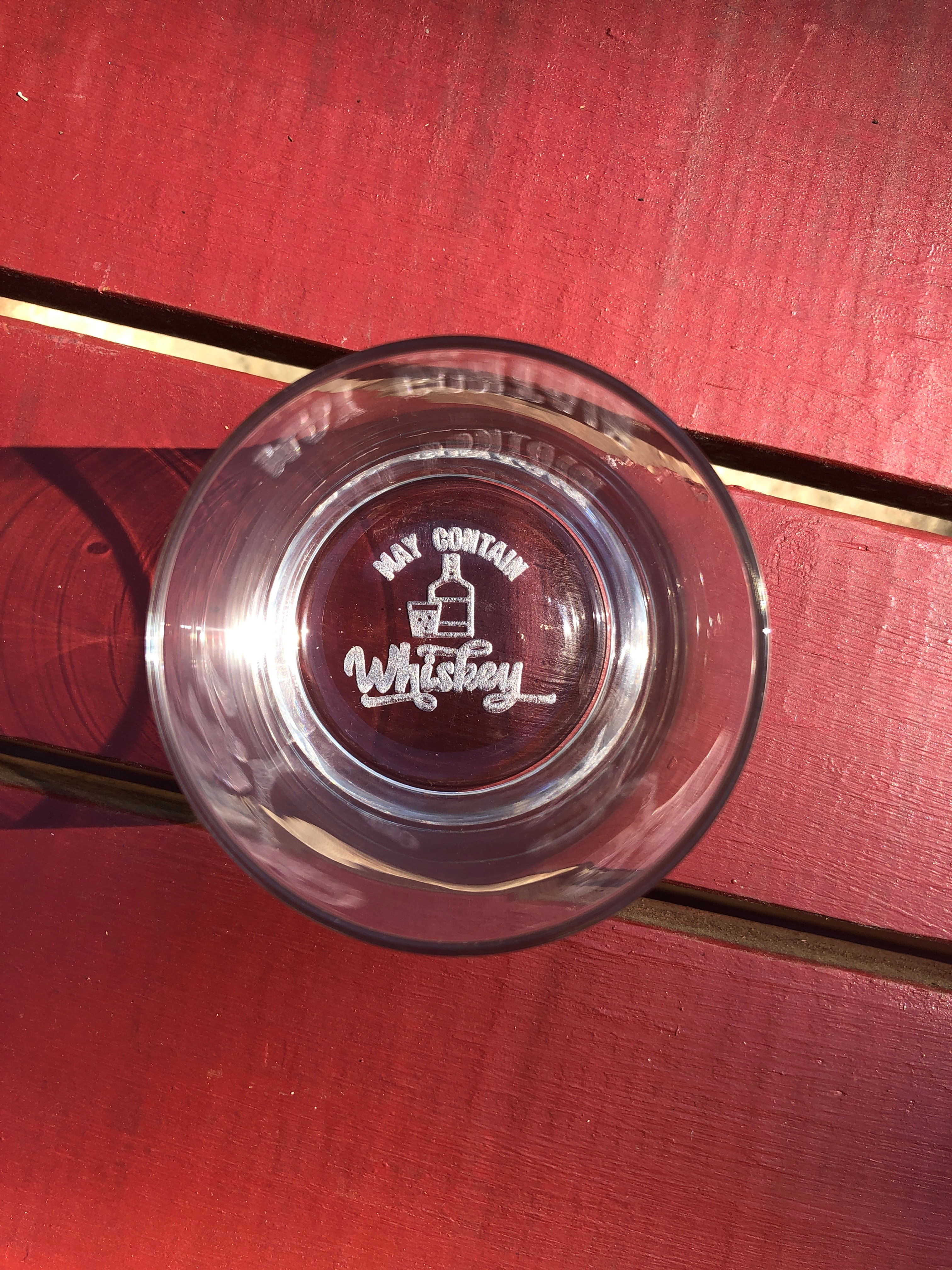 May Contain Whiskey Glass