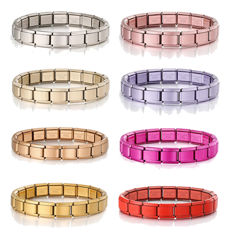2025 New Men and Women Starry Colors 18 Pieces Italian Charm Fit 9mm Stainless S