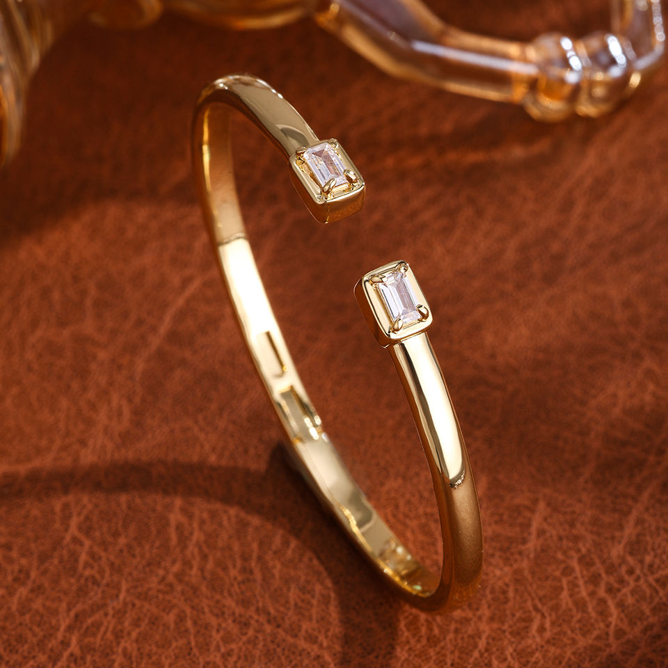 Thumbnail: Mayfair Double Halo Open Bangle