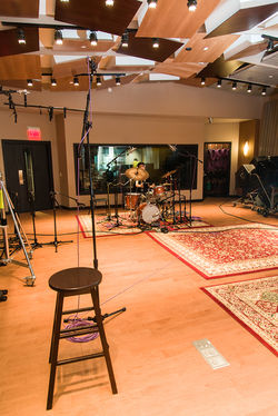 drums in studio 1