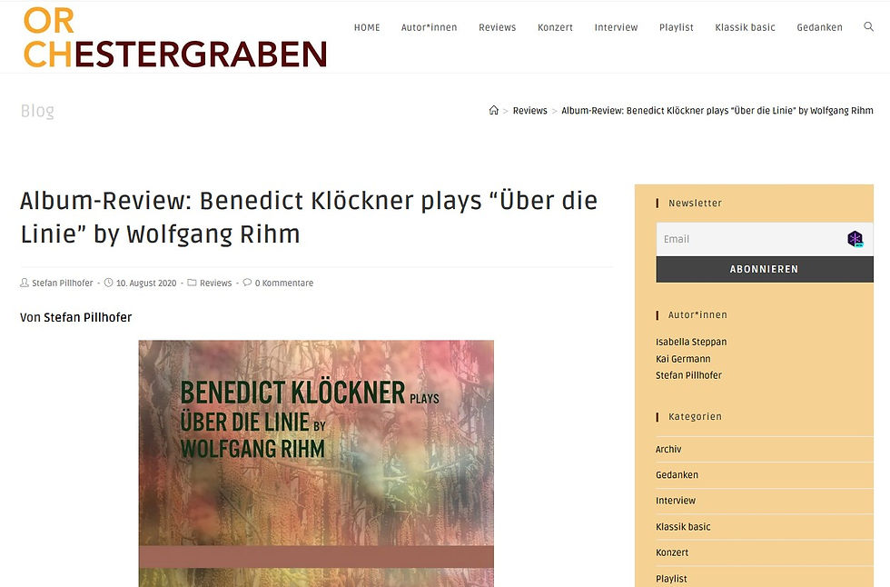 Orchestergraben - Aug 2020