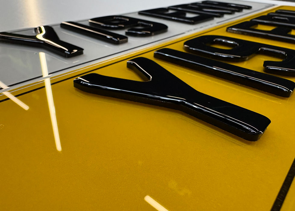 Thumbnail: 4D Gel Number Plate Pair
