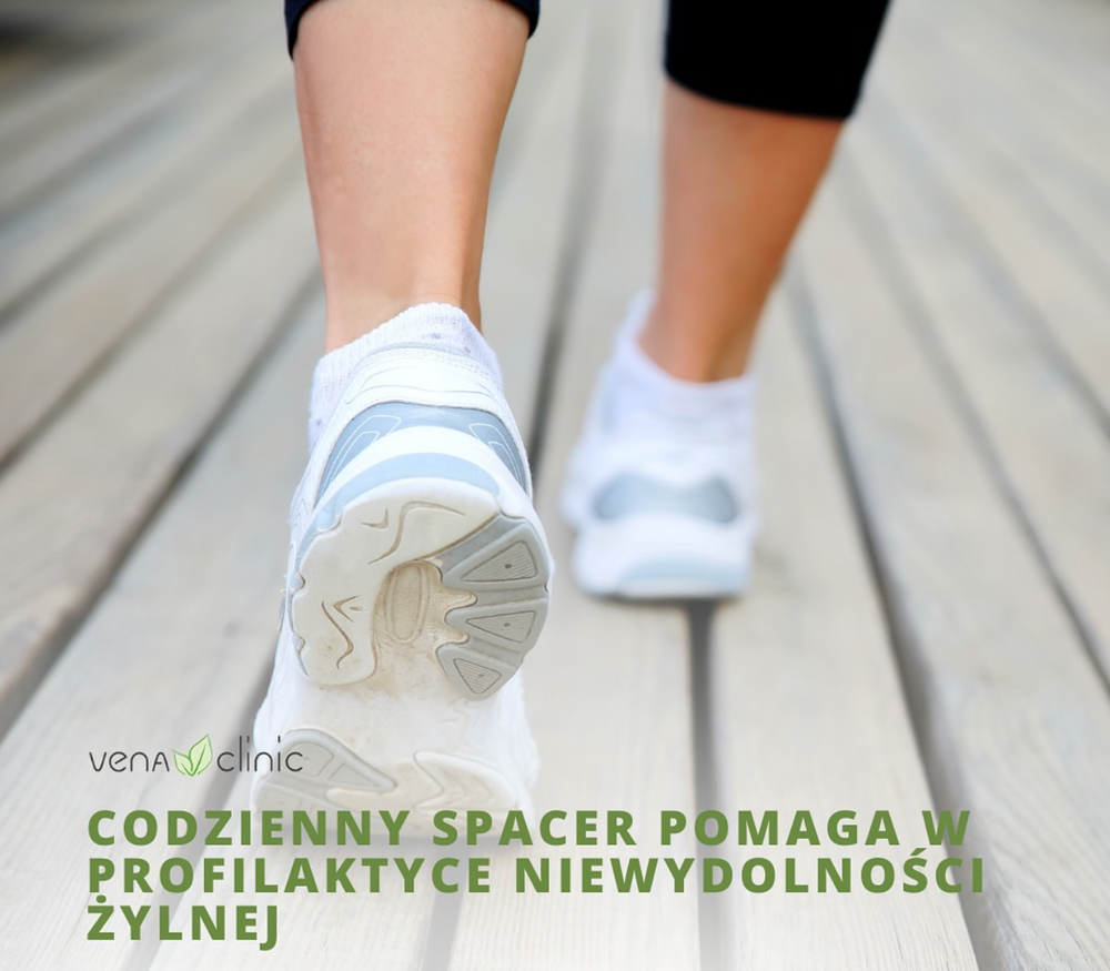 Codzienny spacer pomaga w profilaktyce niewydolności żylne