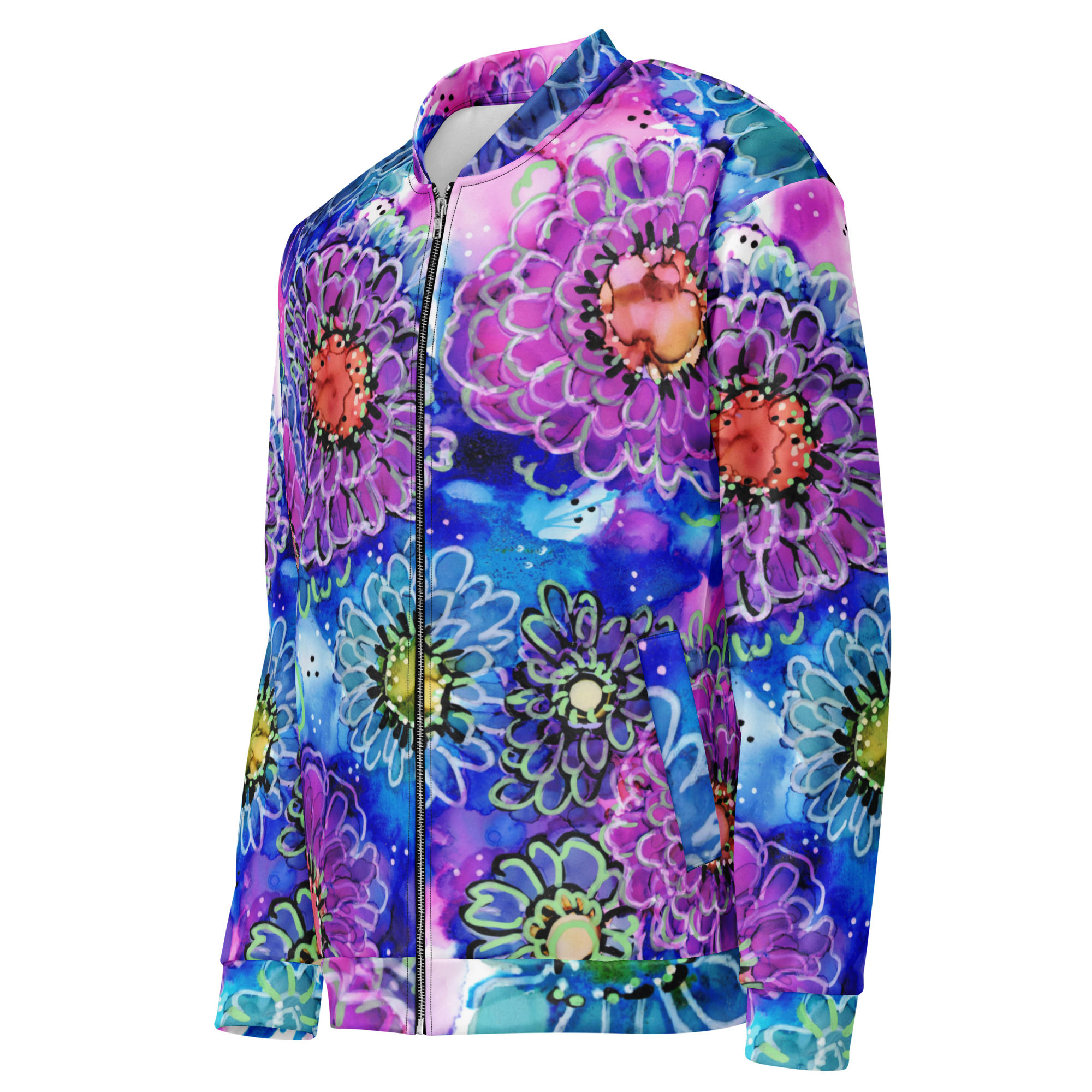 Bursting into Bloom ~ Unisex Bomber Jacket