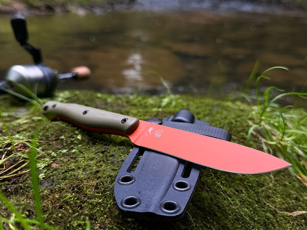Thumbnail: Jackalope Orange W/ Green Micarta