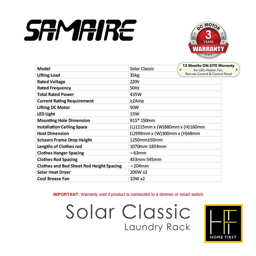 Thumbnail: Samaire Solar Classic Laundry Rack