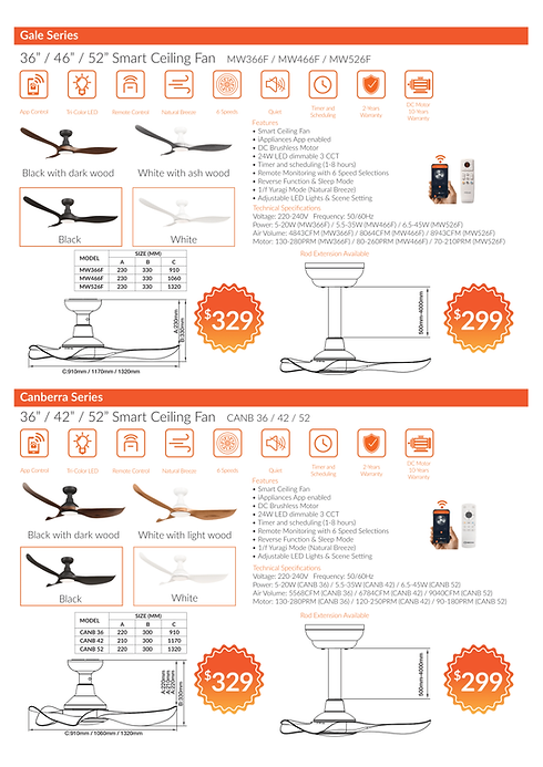 Smart Ceiling Fan Catalog-DEC-A3-2025-价格-1.png
