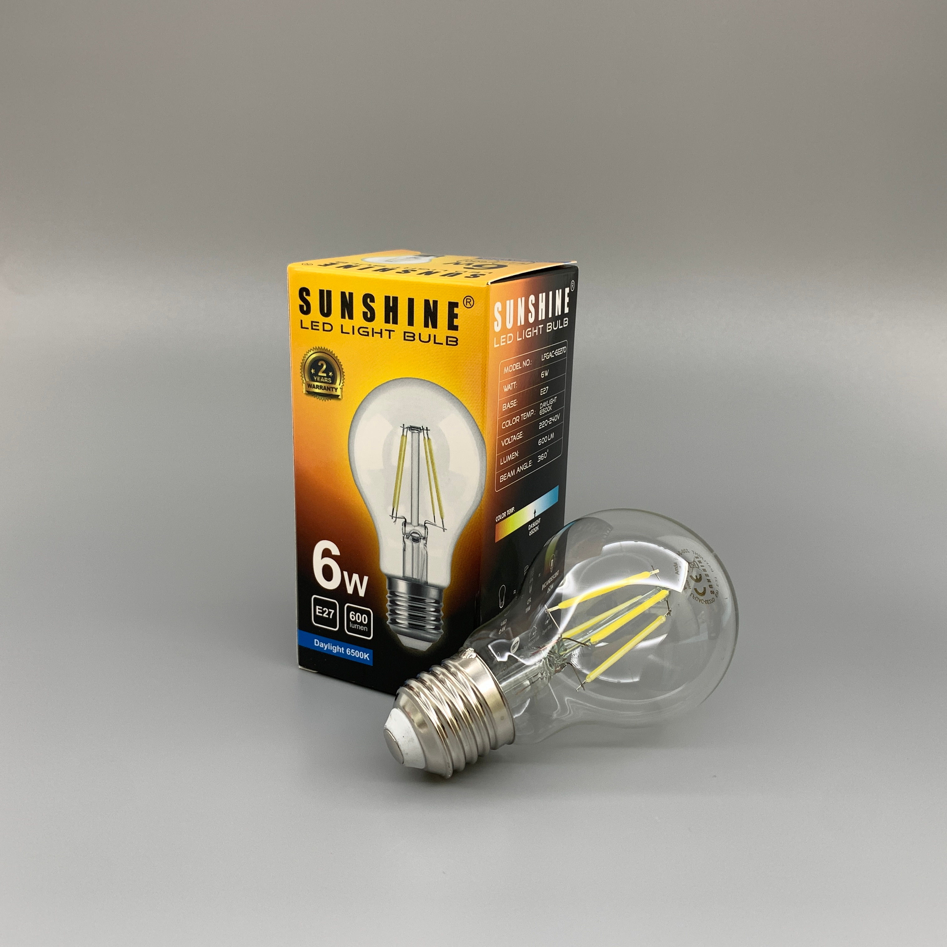 A60 Filament Bulb - 4W 6500K