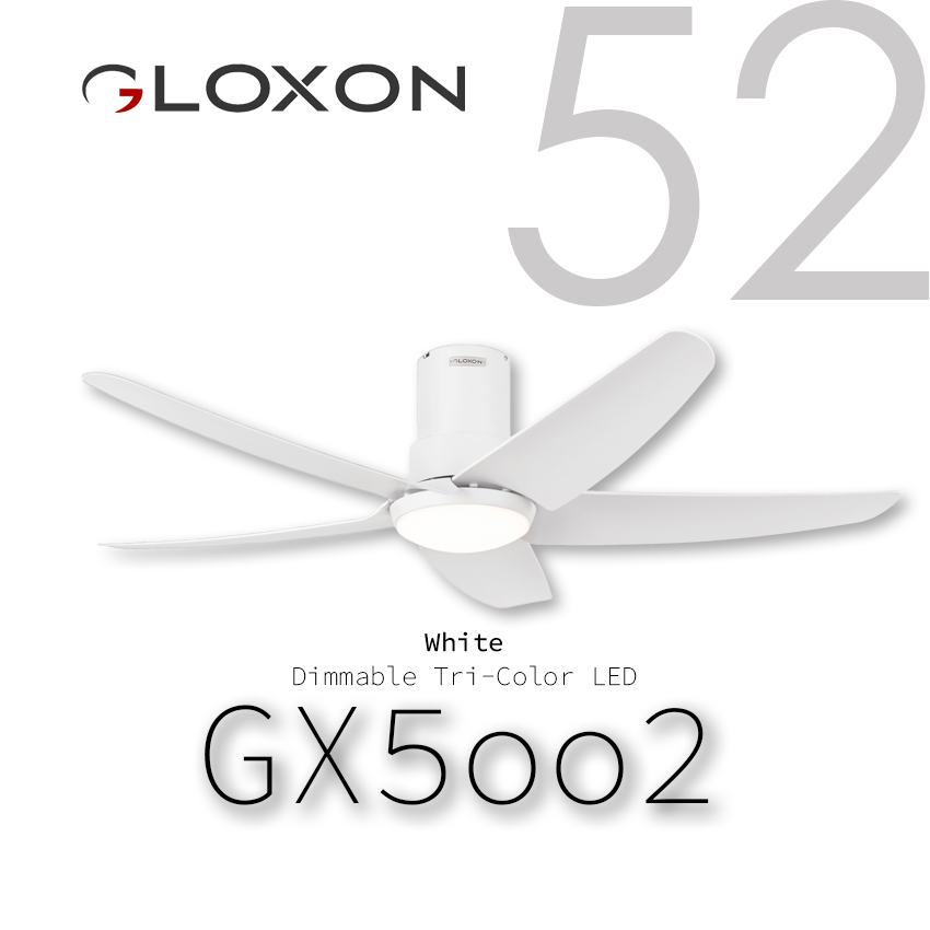 Thumbnail: Gloxon-52" Hugger Ceiling Fan