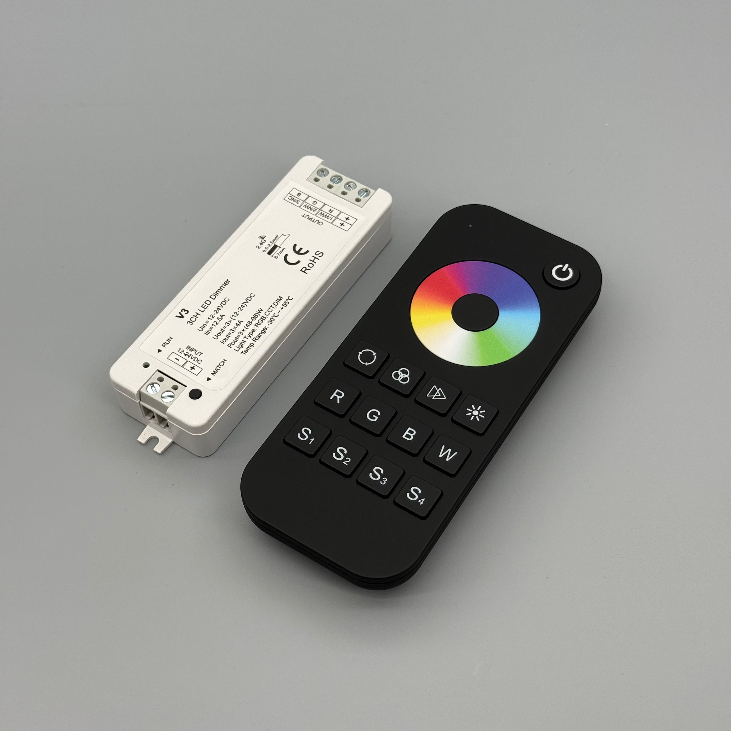 RC-KD003-Remote with RGB color wheel and controller