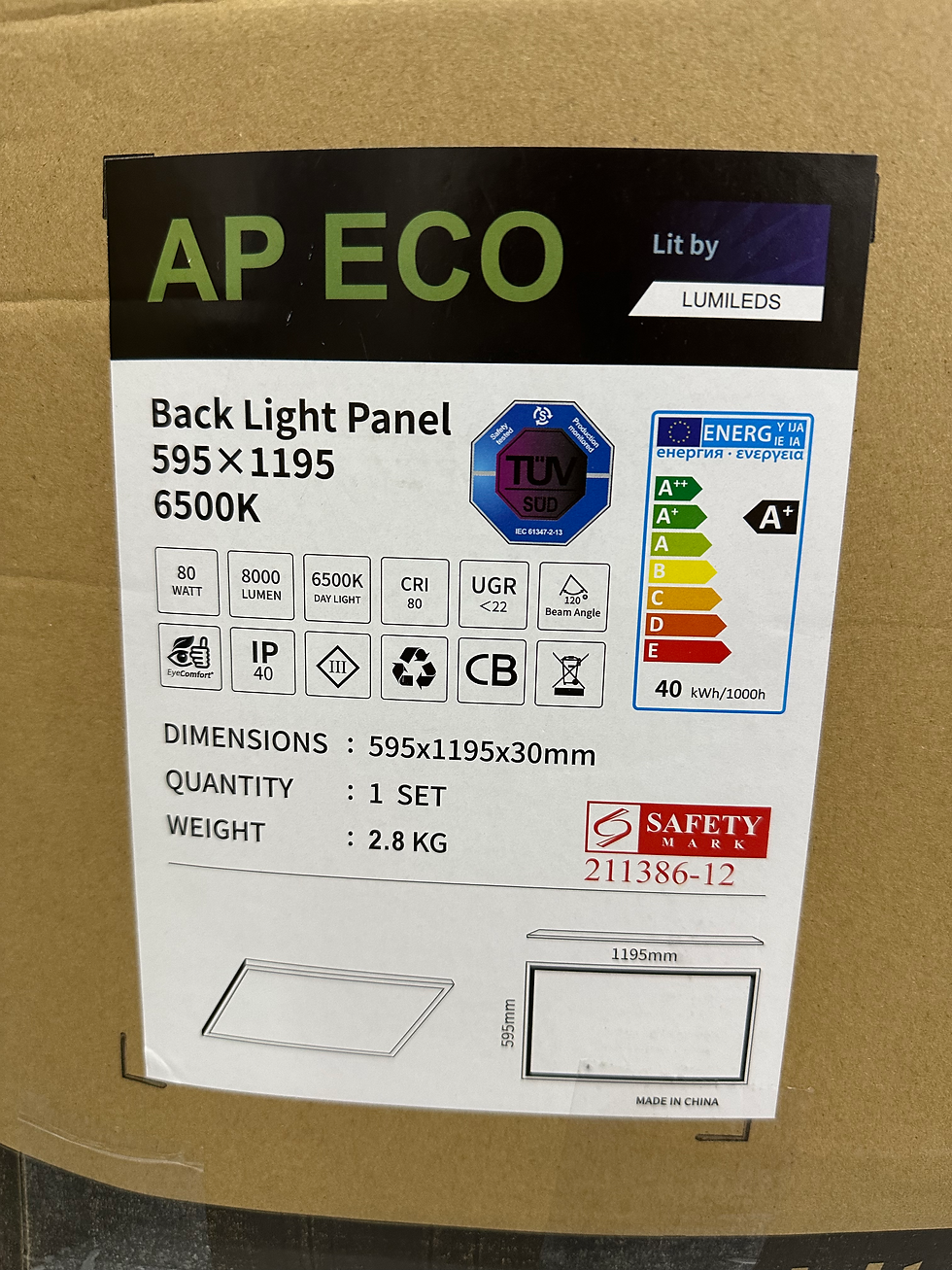 Thumbnail: LED BackLit Panel ( 40W / 80W )