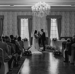 Black and white wedding photograph Roker hotel Sunderland wedding photography