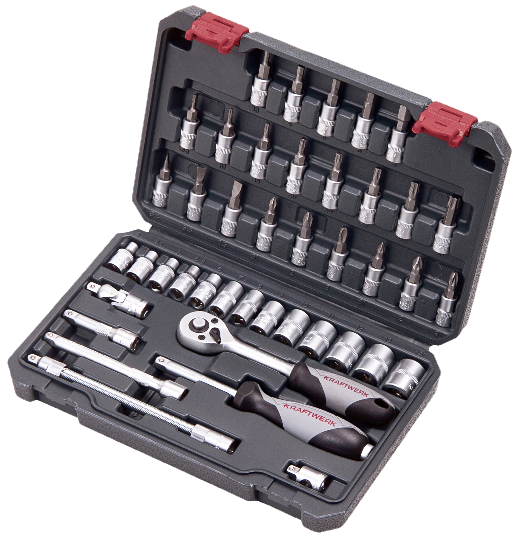 Steckschlüssel-Satz, 1/4", 42-tlg.